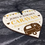 Personalised Caravan Decor Hanging Door Plaque Retirement Gift