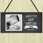 Personalised 1st First Fathers Day Photo Sign Gift For Dad Gift
