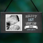 Personalised 1st First Fathers Day Photo Sign Gift For Dad Gift