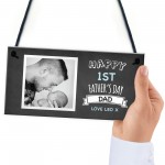Personalised 1st First Fathers Day Photo Sign Gift For Dad Gift