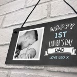 Personalised 1st First Fathers Day Photo Sign Gift For Dad Gift