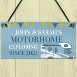 Personalised Motorhome Sign Novelty Caravan Campervan Decor