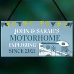 Personalised Motorhome Sign Novelty Caravan Campervan Decor