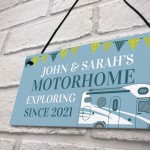 Personalised Motorhome Sign Novelty Caravan Campervan Decor