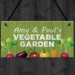 Vegetable Garden Personalised Hanging Allotment Greenhouse Sign