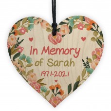 In Memory Plaque Personalised Floral Memorial Sign For Mum