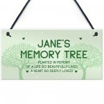 Memory Tree Plaque Hanging Personalised Mum Nan Auntie Memorial