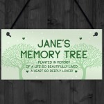 Memory Tree Plaque Hanging Personalised Mum Nan Auntie Memorial