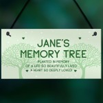 Memory Tree Plaque Hanging Personalised Mum Nan Auntie Memorial
