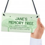 Memory Tree Plaque Hanging Personalised Mum Nan Auntie Memorial