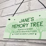 Memory Tree Plaque Hanging Personalised Mum Nan Auntie Memorial