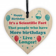 Funny Joke Birthday Gift For Men Women Wood Heart Novelty