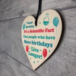 Funny Joke Birthday Gift For Men Women Wood Heart Novelty