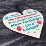 Funny Joke Birthday Gift For Men Women Wood Heart Novelty
