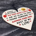 Wooden Heart Birthday Gift For Boyfriend Girlfriend Husband Wife