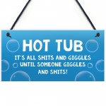 Hot Tub Garden Plaques Funny Hanging Signs For Hot Tub Home