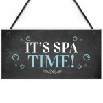 Home Hot Tub Hanging Sign Novelty Lazy Spa Decor Signs