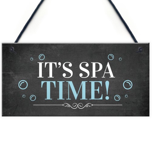 Home Hot Tub Hanging Sign Novelty Lazy Spa Decor Signs