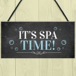 Home Hot Tub Hanging Sign Novelty Lazy Spa Decor Signs