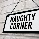 Bar Signs For Outdoor NAUGHTY CORNER Funny Home Bar Sign