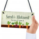 Personalised Funny Allotment Sign Gift For Gardener Garden Shed