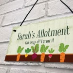 Personalised Funny Allotment Sign Gift For Gardener Garden Shed