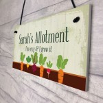 Personalised Funny Allotment Sign Gift For Gardener Garden Shed