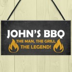 BBQ Signs And Plaques For Outdoor Personalised Garden Sign