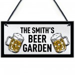 Bar Signs For Home Bar Personalised Beer Garden Sign Any Name