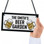 Bar Signs For Home Bar Personalised Beer Garden Sign Any Name