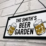 Bar Signs For Home Bar Personalised Beer Garden Sign Any Name