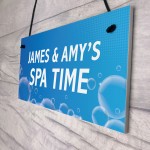 Personalised Hot Tub Sign For Outdoor Spa Time Funny Garden Sign