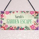 Garden Sign For Outdoor GARDEN ESCAPE Personalised Summerhouse