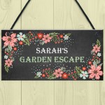 Personalised Garden Sign For Outdoors Garden Escape Sign