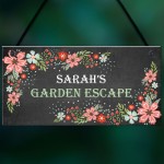 Personalised Garden Sign For Outdoors Garden Escape Sign