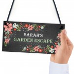 Personalised Garden Sign For Outdoors Garden Escape Sign