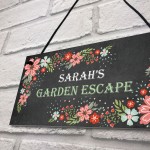 Personalised Garden Sign For Outdoors Garden Escape Sign