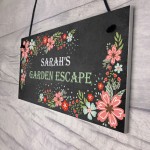 Personalised Garden Sign For Outdoors Garden Escape Sign