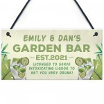 Bar Signs For Home Bar Personalised Garden Sign Any Name Funny