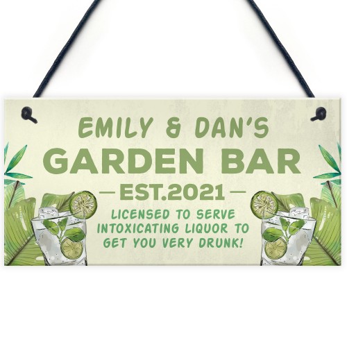 Bar Signs For Home Bar Personalised Garden Sign Any Name Funny