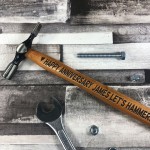 Funny Anniversary Gift For Husband Boyfriend Engraved Hammer