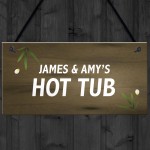 Personalised Garden Sign Hot Tub Plaque Summer House Sign