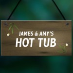 Personalised Garden Sign Hot Tub Plaque Summer House Sign