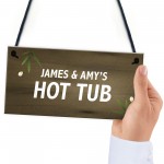 Personalised Garden Sign Hot Tub Plaque Summer House Sign