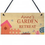 Garden Signs For Outdoors Personalised Garden Retreat Home Gift