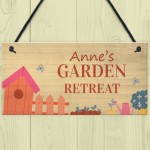 Garden Signs For Outdoors Personalised Garden Retreat Home Gift