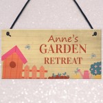 Garden Signs For Outdoors Personalised Garden Retreat Home Gift