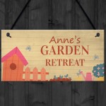 Garden Signs For Outdoors Personalised Garden Retreat Home Gift