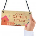 Garden Signs For Outdoors Personalised Garden Retreat Home Gift