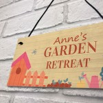 Garden Signs For Outdoors Personalised Garden Retreat Home Gift